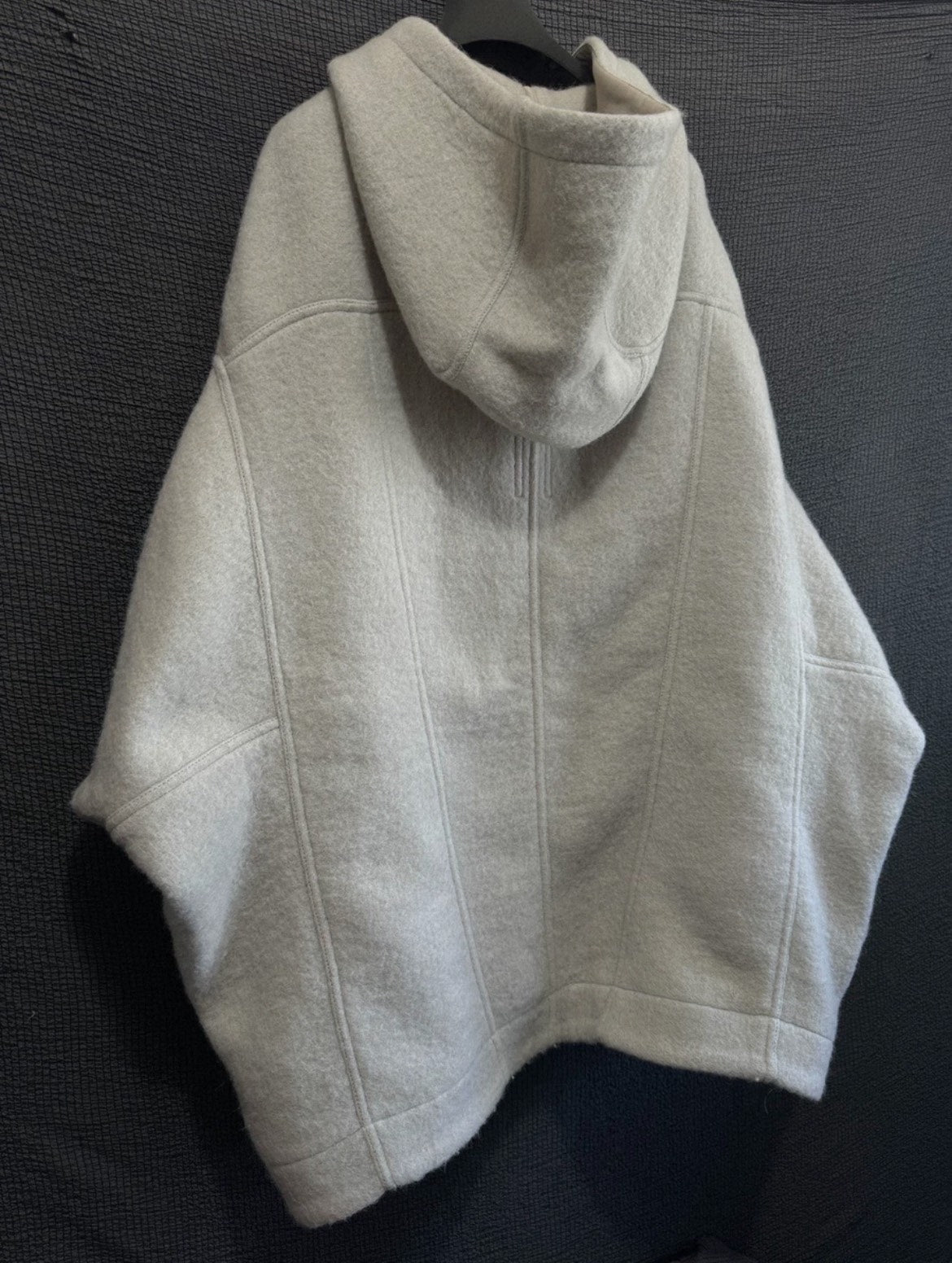 oversized batwing hooded jacket by Rick Owens