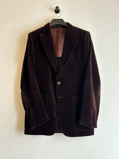 maison martin margiela velvet suit jacket