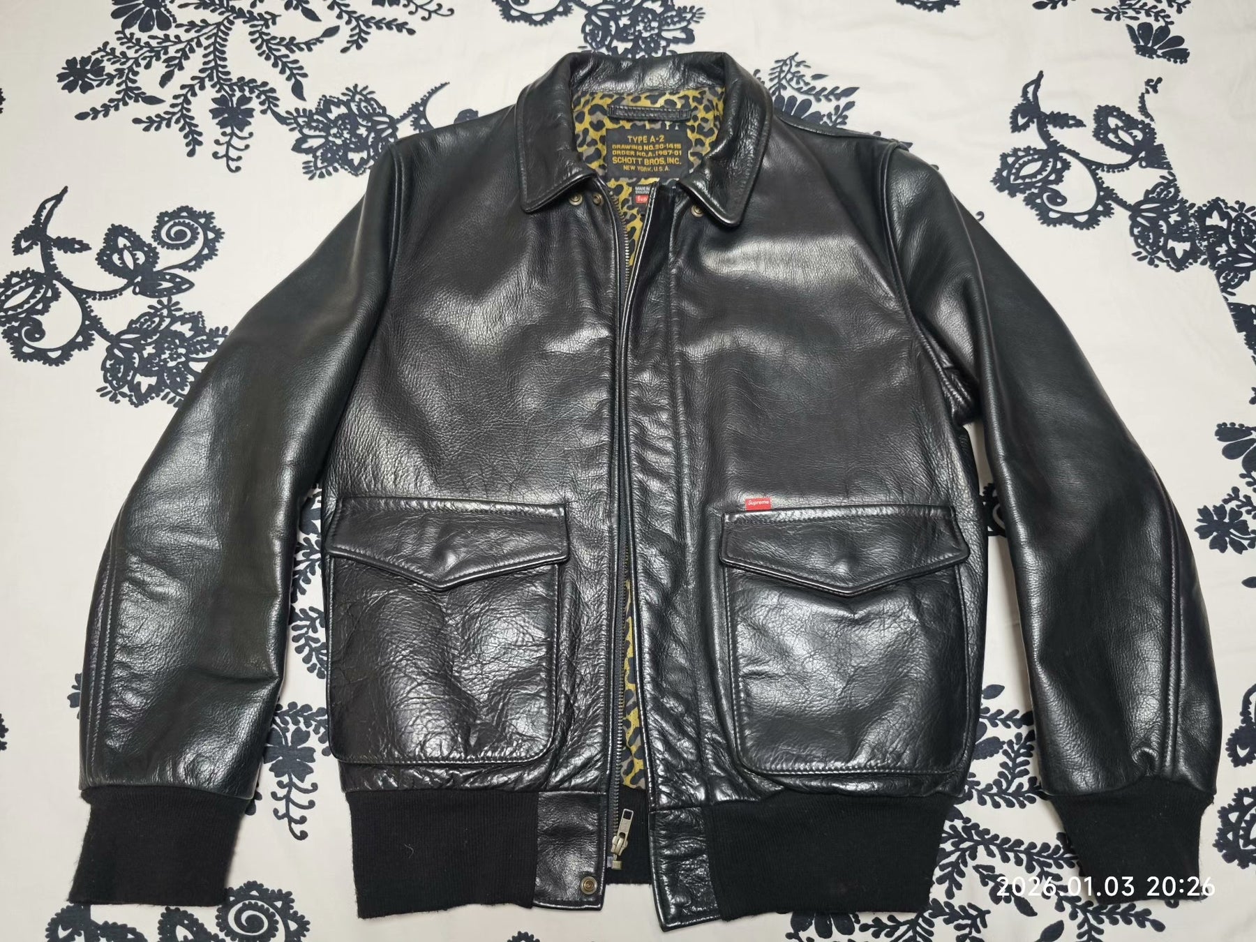 Supreme x Schott A2 Leather Jacket