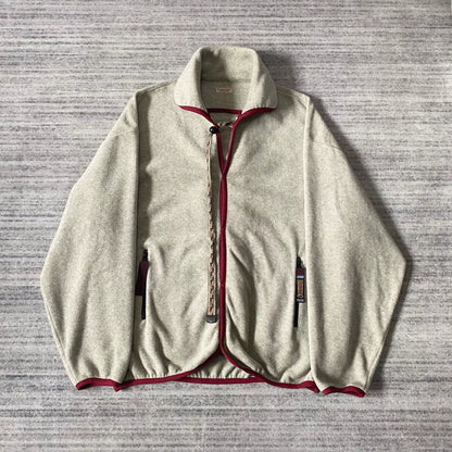 Kapital Fleece Hoodie with Red Details