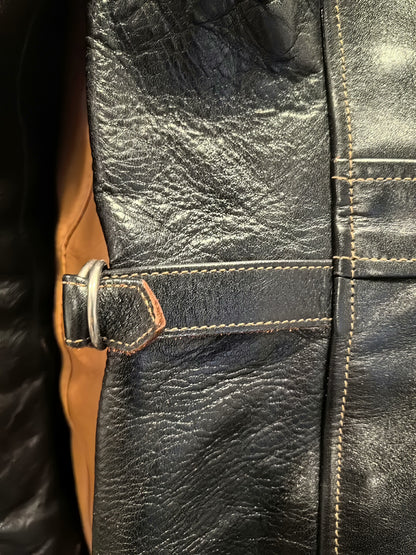 Freewheelers 1930's Caboose Black Leather Jacket