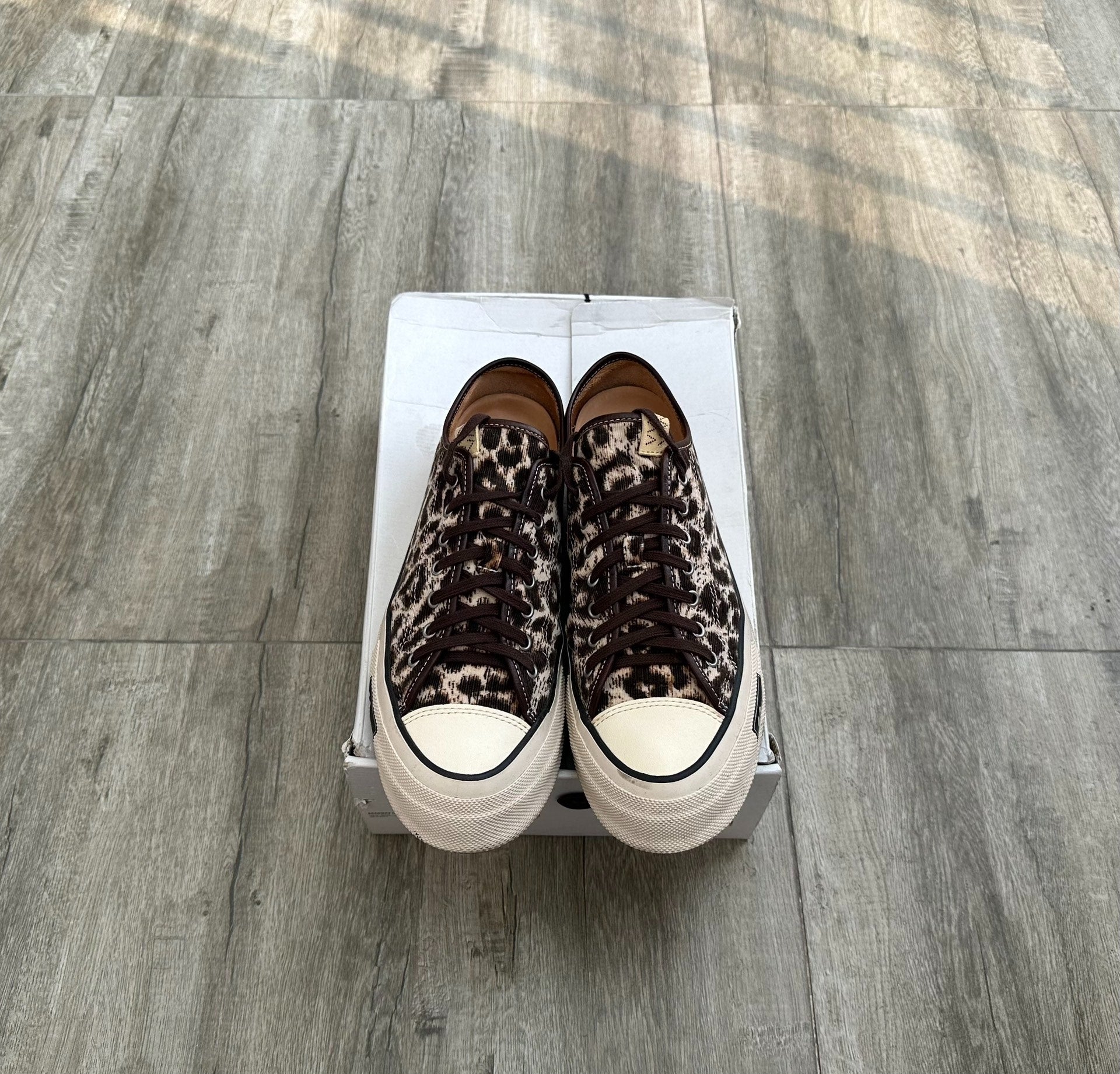 visvim skagway lo leopard canvas sneakers