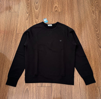 Acne Studios Black Sweatshirt with Smile Face