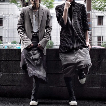 rick owens ro shorts in earth tone