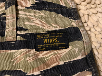 WTAPS 12SS Jungle Chopped Tiger Stripe Shorts
