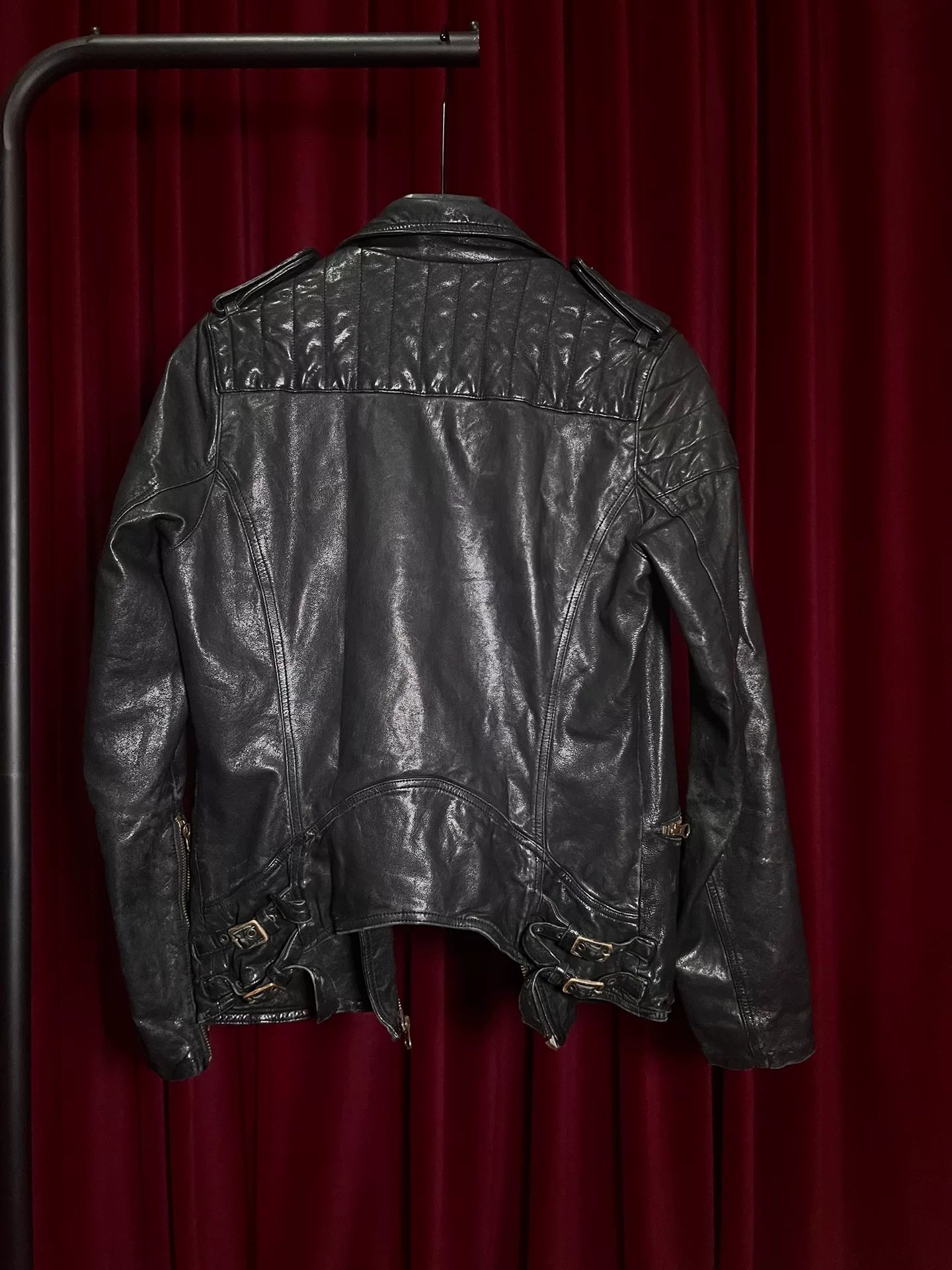 Share Spirit Sheepskin Motorcycle Jacket