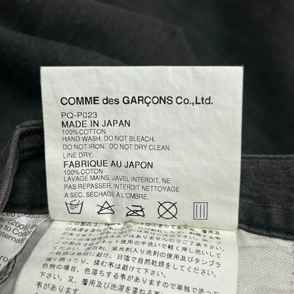 comme des garcons rolling stones denim pants