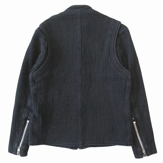 Porter Classic x WOLFS HEAD Sashiko Biker Jacket