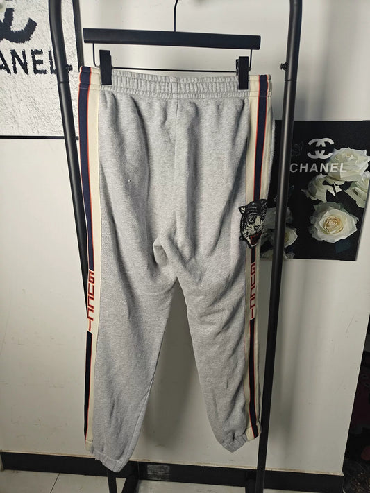 Gucci Striped Sweatpants with Embroidery
