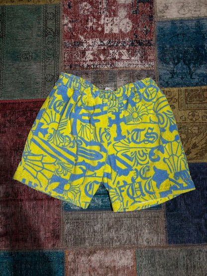 Chrome Hearts Yellow Beach Towel Shorts