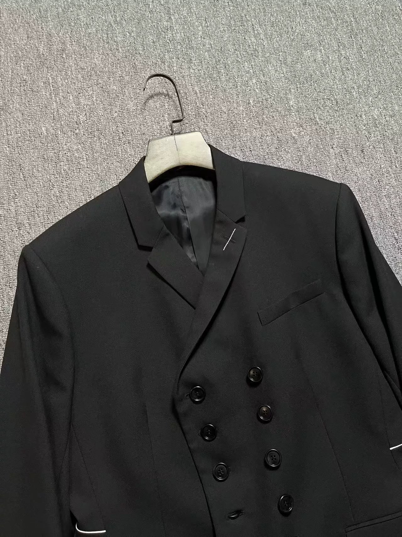 Dior Black Double-Breasted Suit Jacket