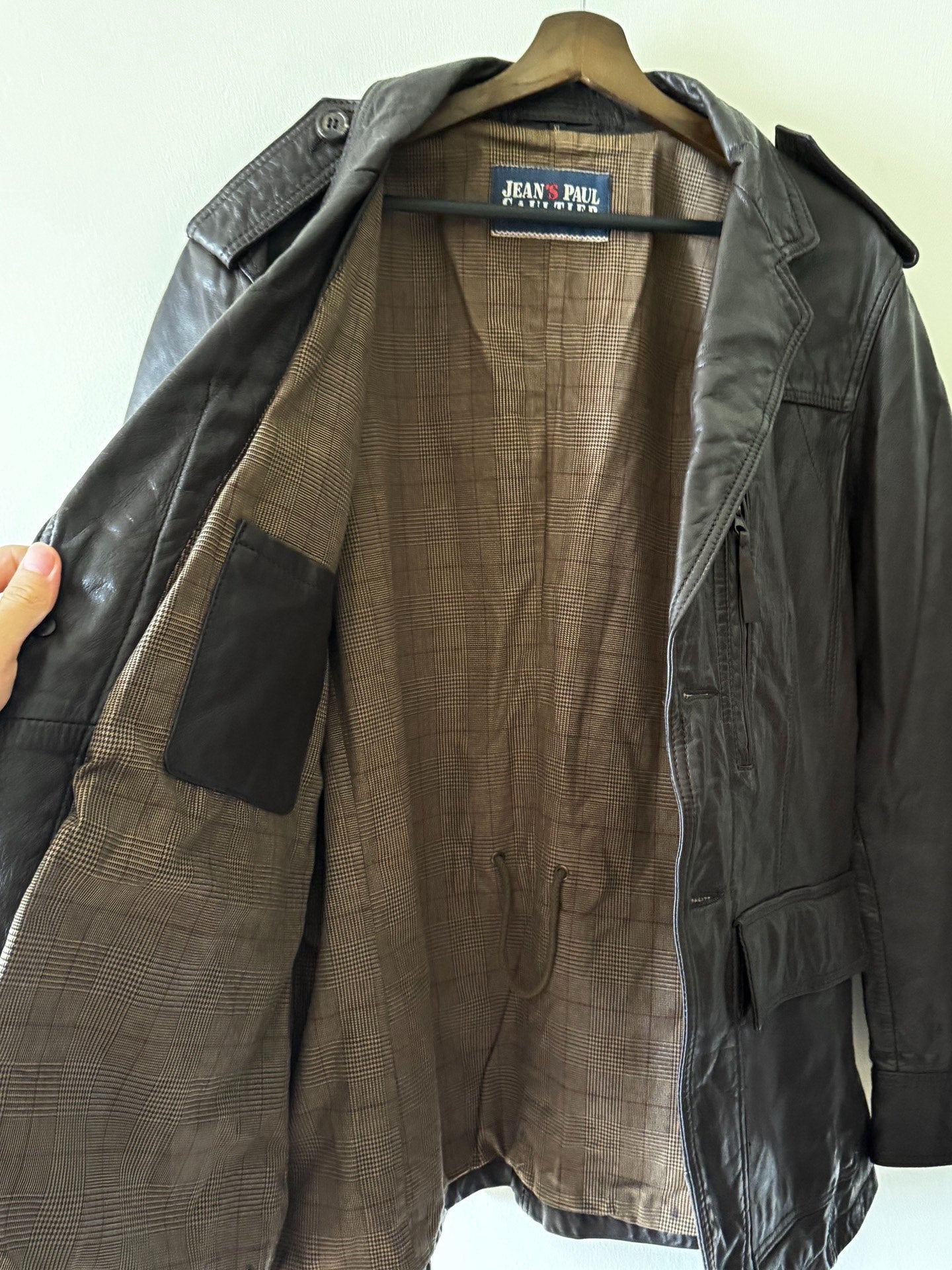Jean Paul Gaultier 90s Leather Field Jacket