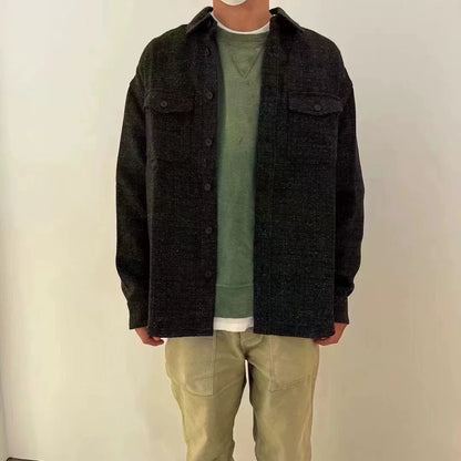 visvim lumber long sleeve tweed shirt