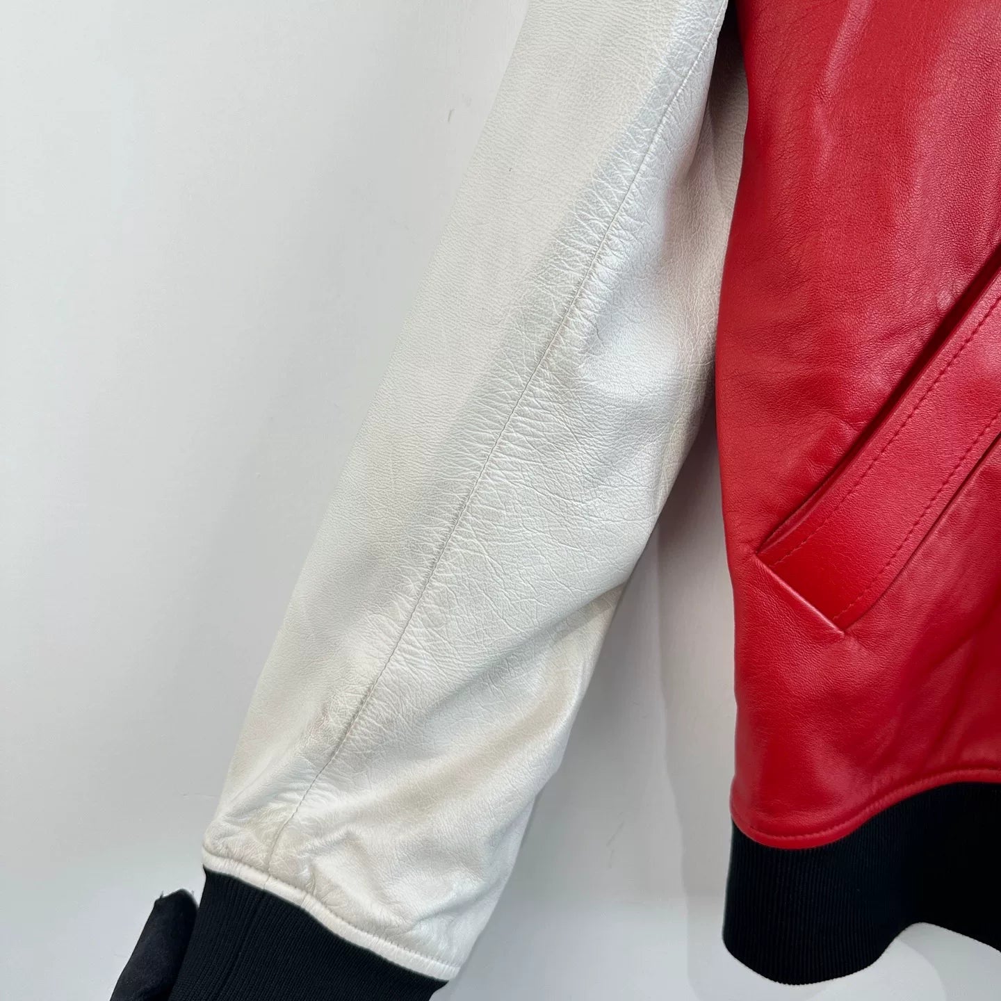 Givenchy Leather Star Baseball Jacket