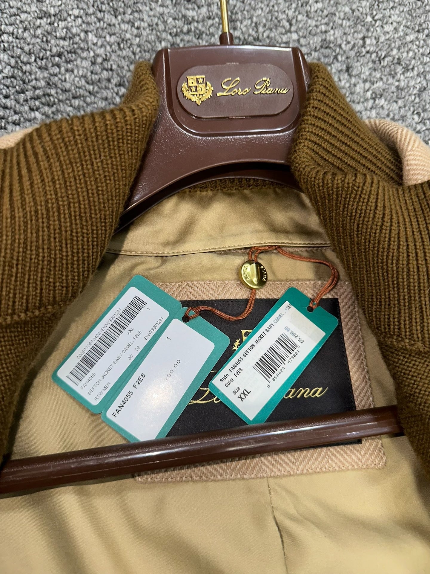 Loro Piana Baby Camel Blazer W/ Detachable Sweater