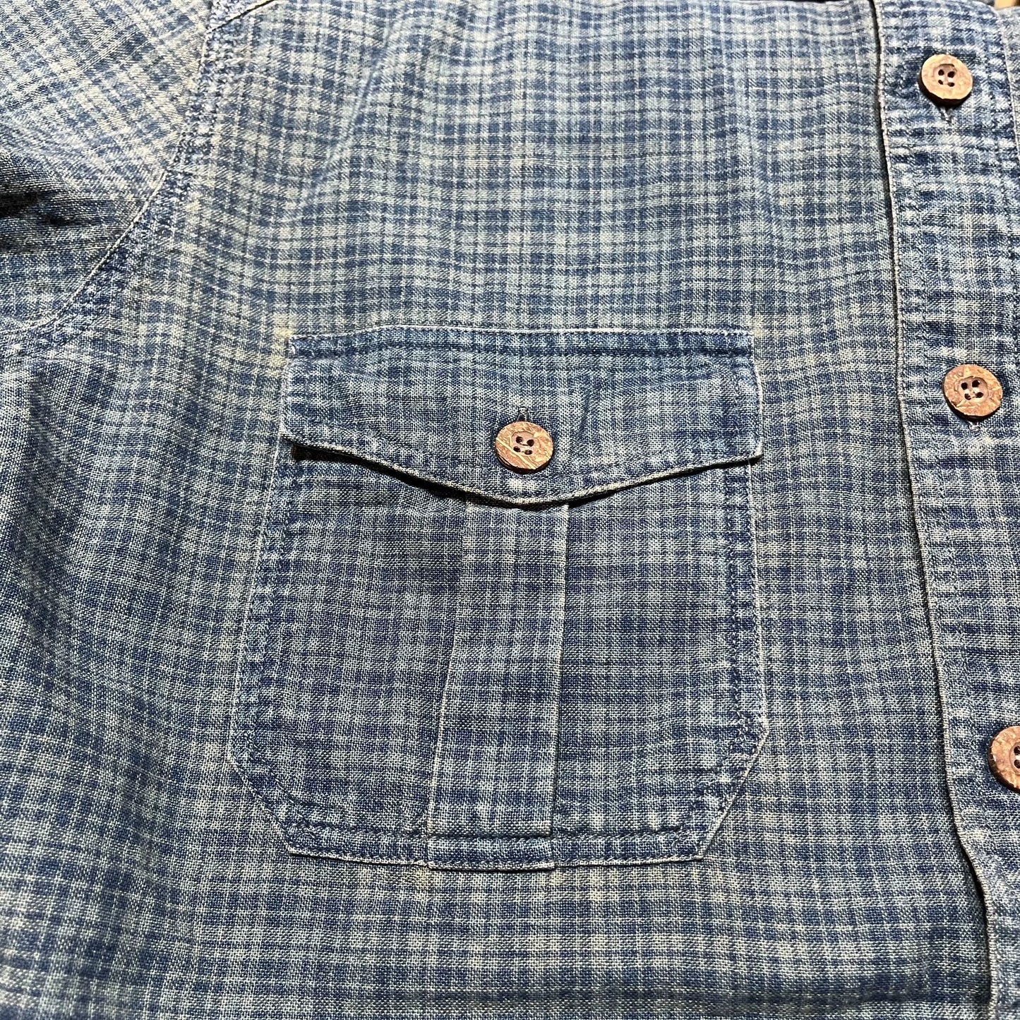 RRL Indigo Check Shirt
