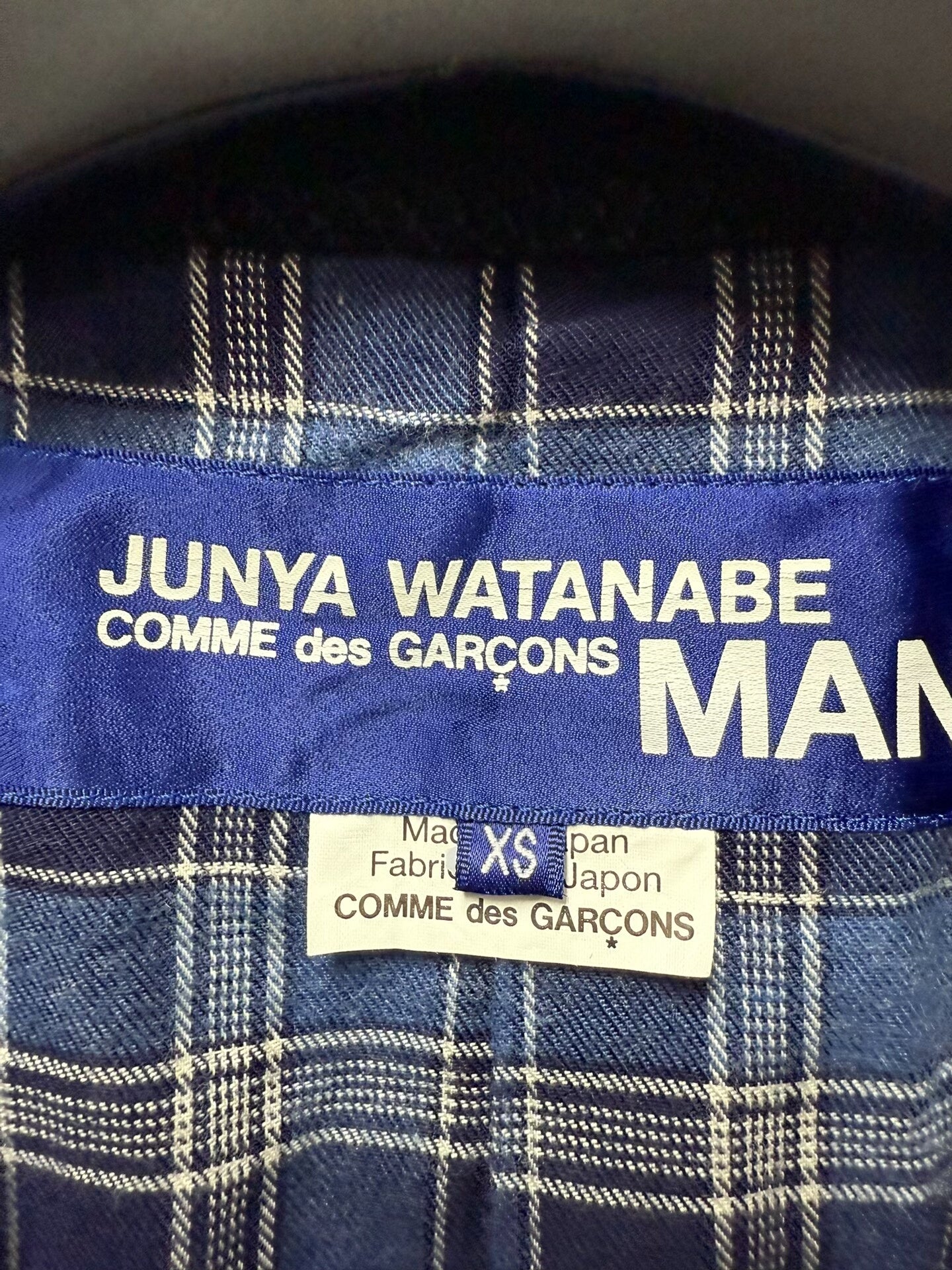 junya watanabe man denim jacket with leather