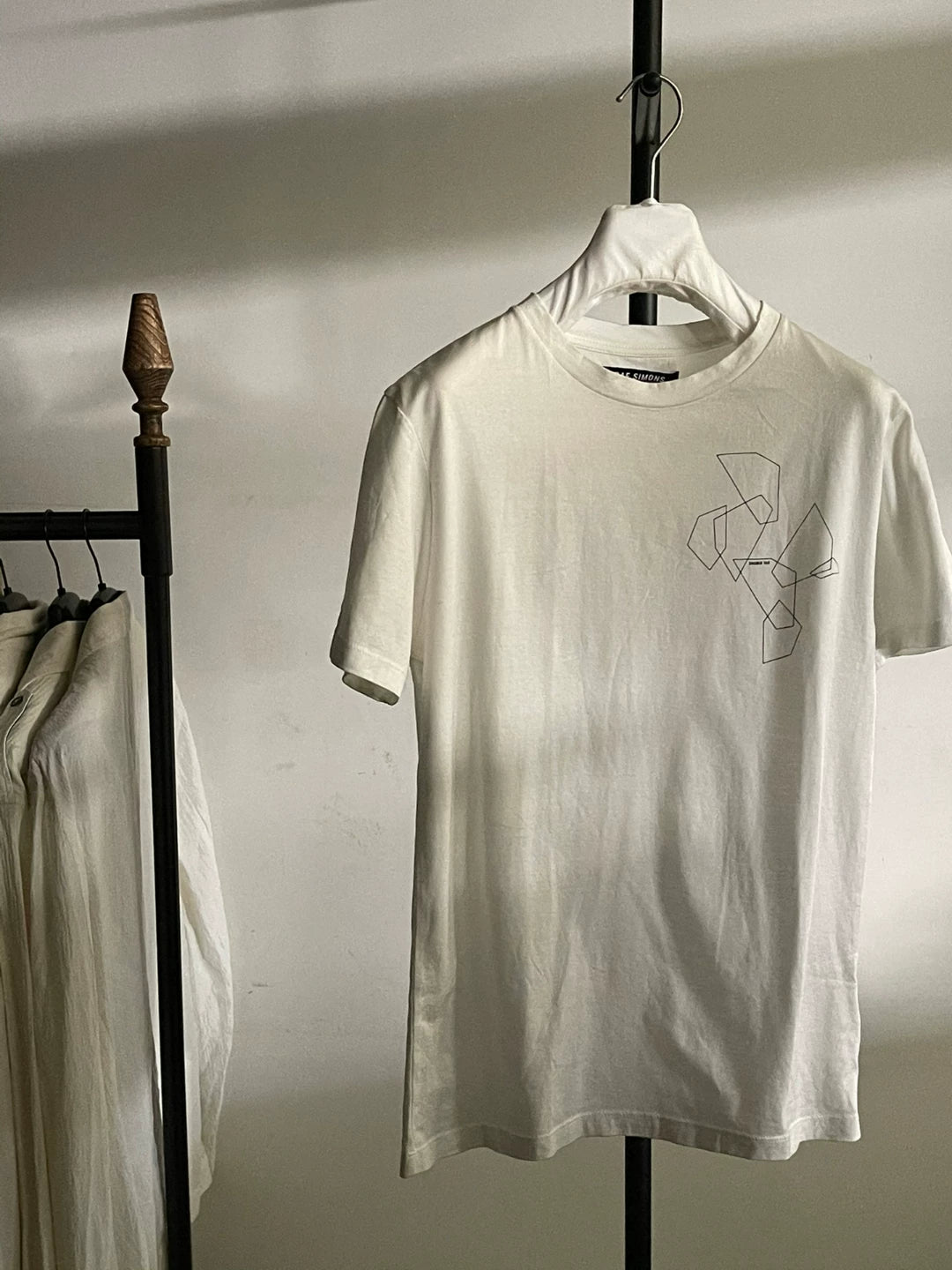 raf simons geometric print short sleeve t-shirt