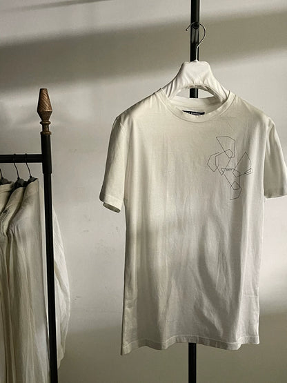 raf simons geometric print short sleeve t-shirt