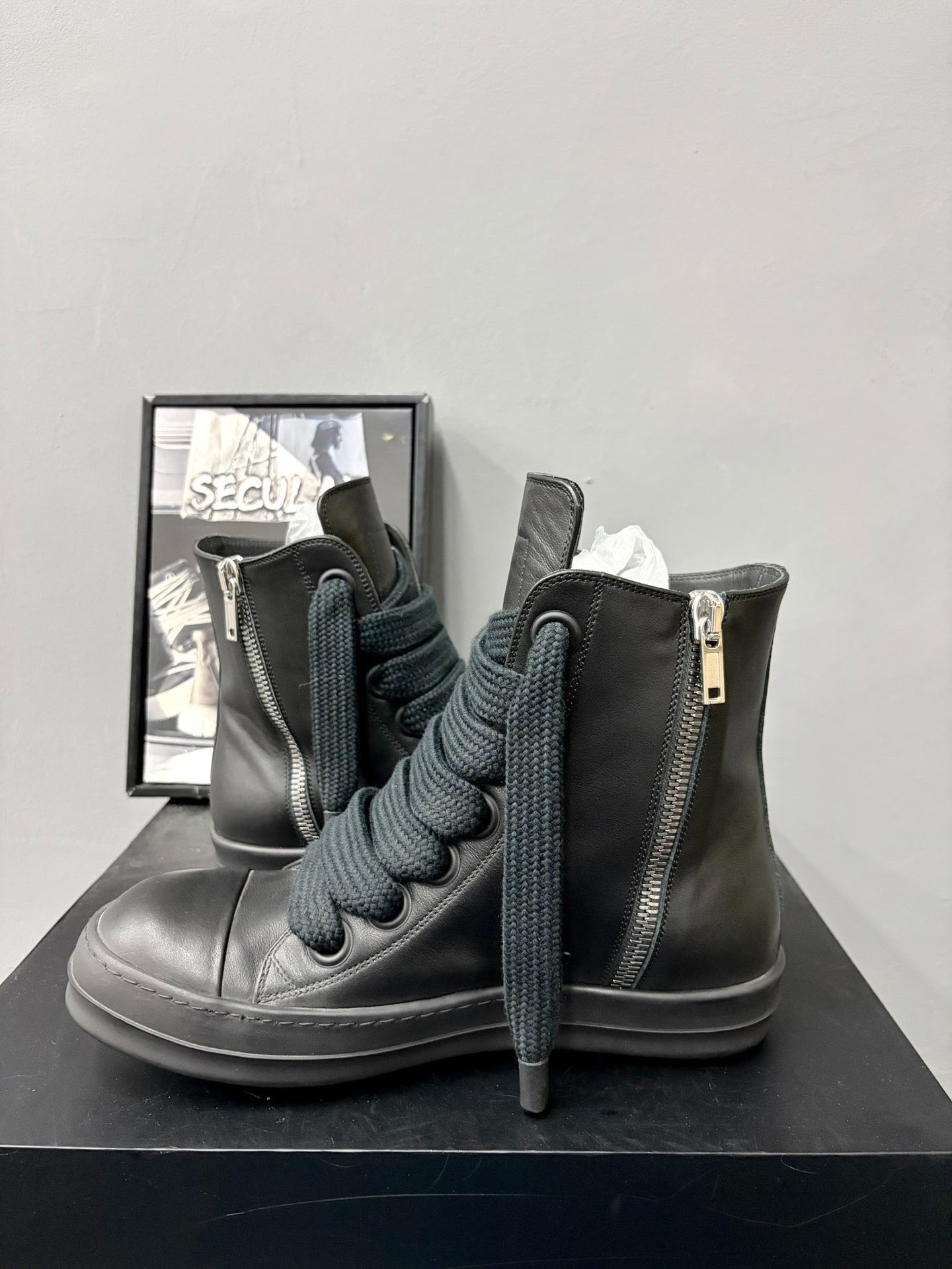 Rick Owens 24SS Black Warrior High-Top