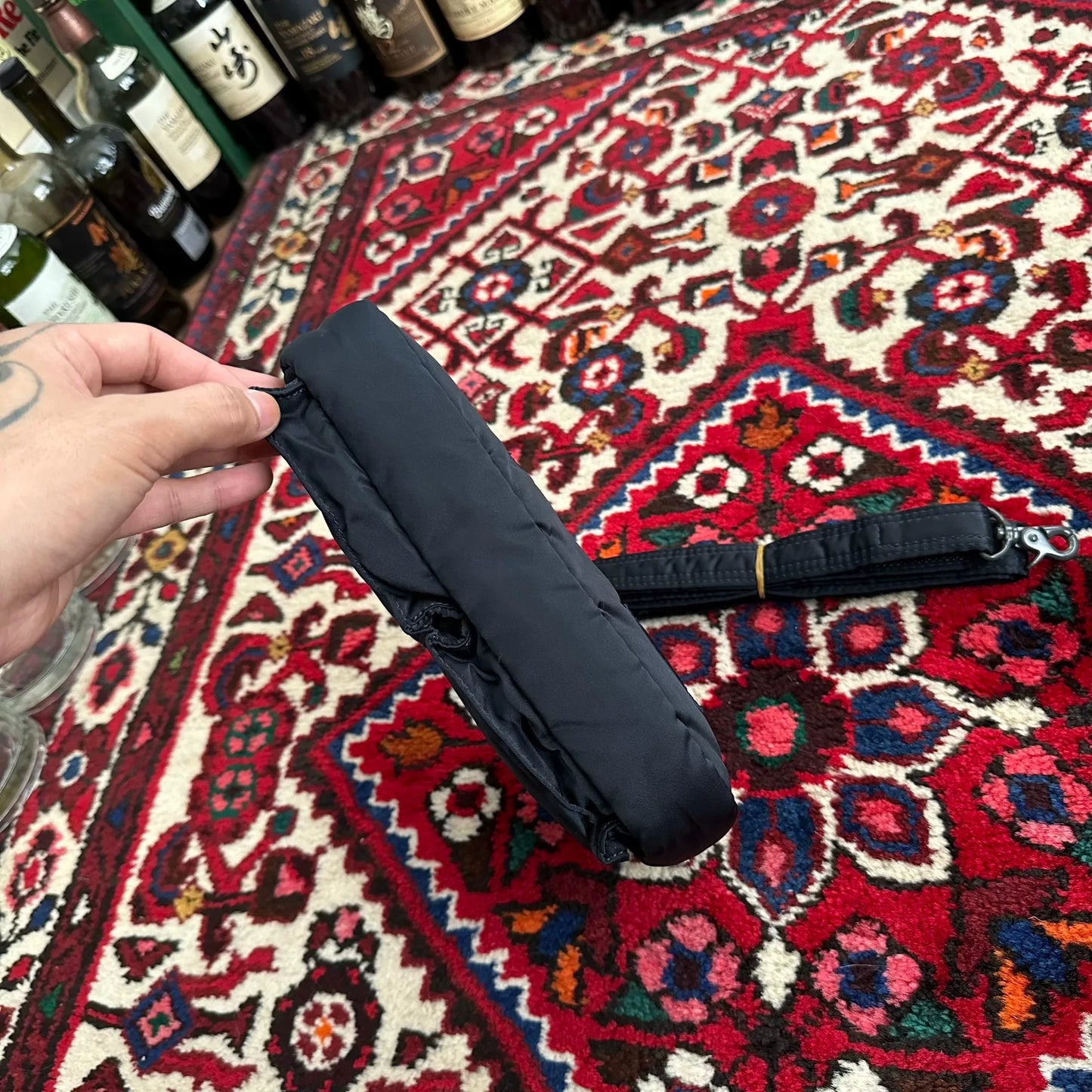 head porter navy crossbody shoulder bag