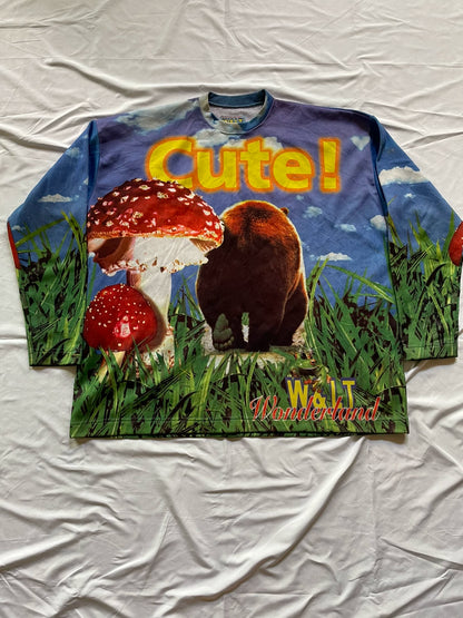 cute print long sleeve shirt by walter van beirendonck