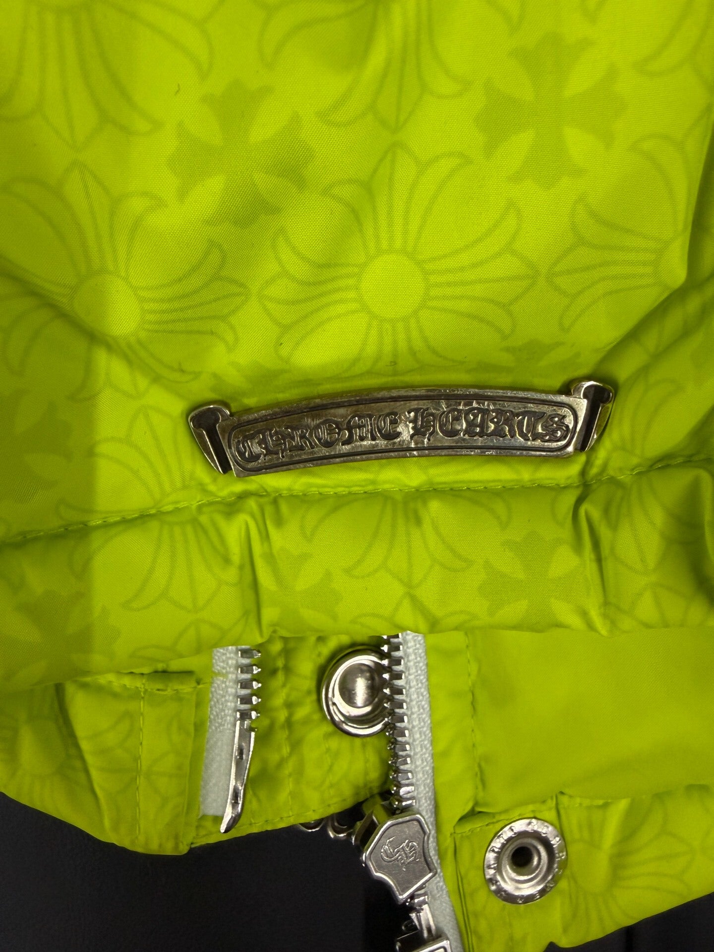 Chrome Hearts Green Vest with Dark Pattern