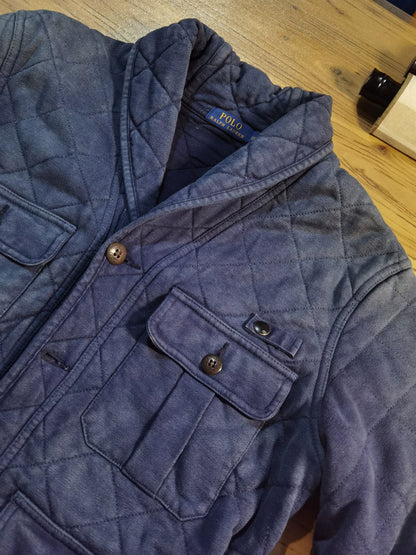 RRL Ralph Lauren Blue Dyed Collar Jacket
