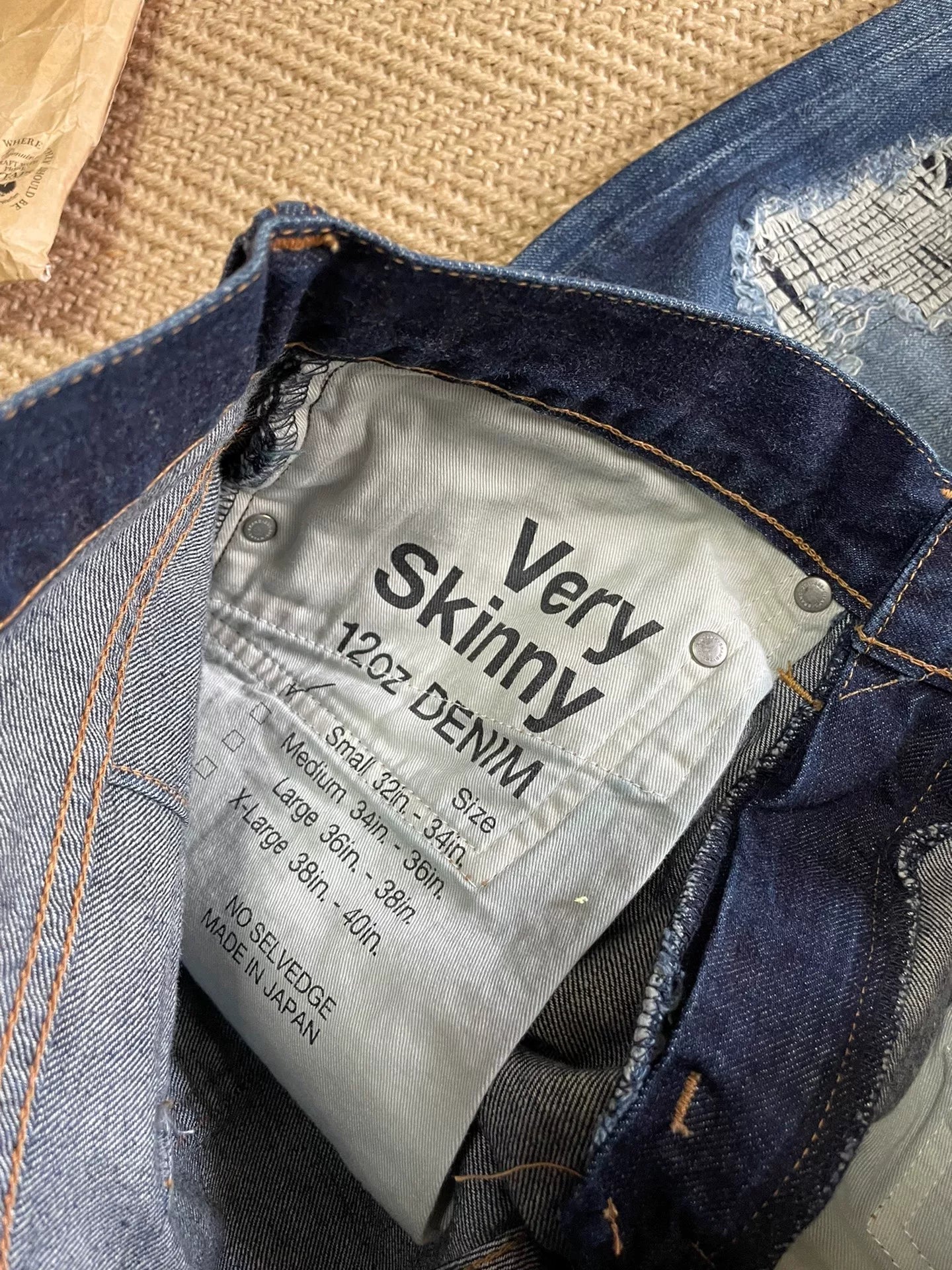 WTAPS 15FW Very Skinny Washed Jeans
