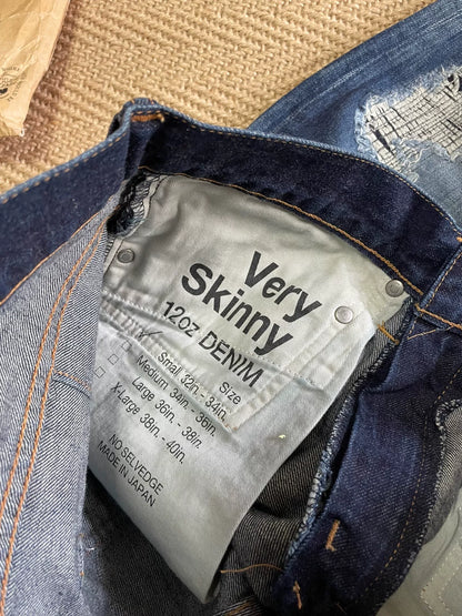 WTAPS Very Skinny Distressed Denim Pants