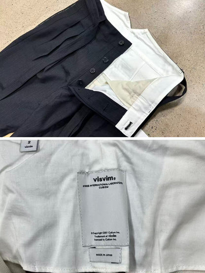 Visvim 17AW Hakama Wool Striped Pants