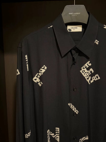 Celine Men's Printed Shirt Size 37