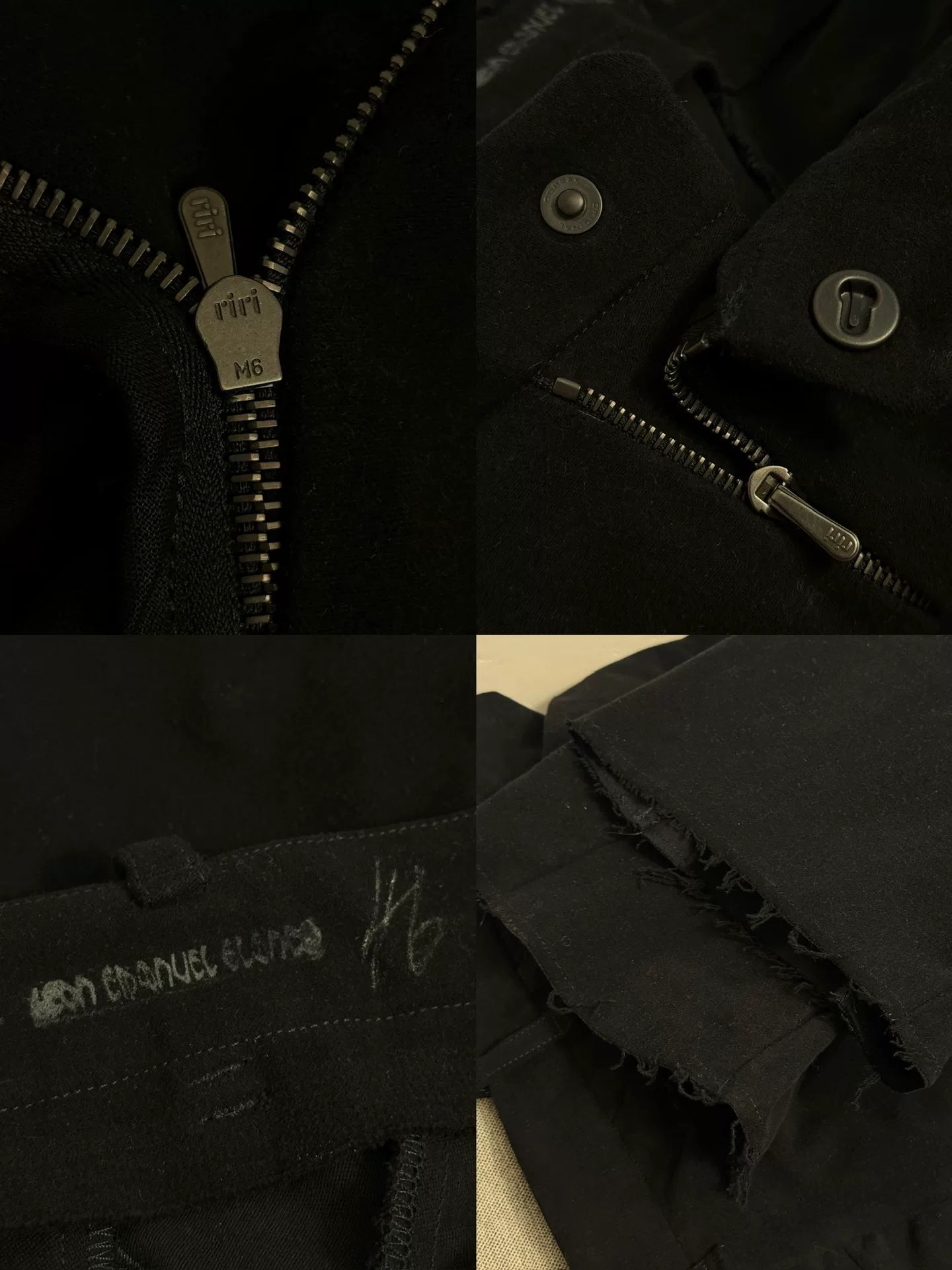 Leon Emanuel Blanck Black 3D Flared Pants