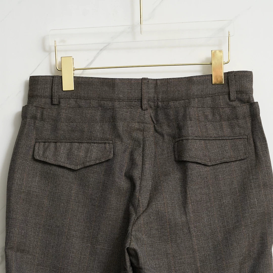 Saint Laurent Men's Checkered Drawstring Pants