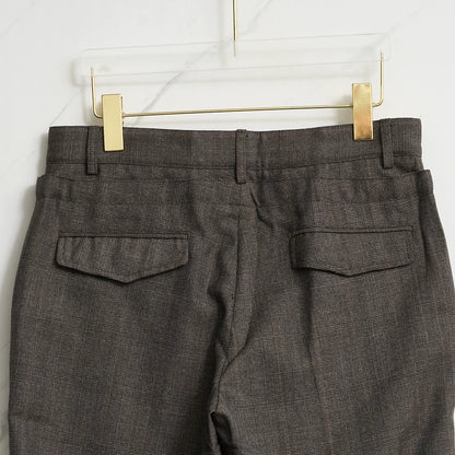 Saint Laurent Men's Checkered Drawstring Pants