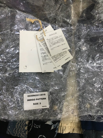 visvim insulator down vest kofu indigo pattern