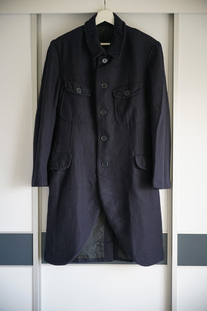 Yohji Yamamoto Tailored Wool Blend Coat
