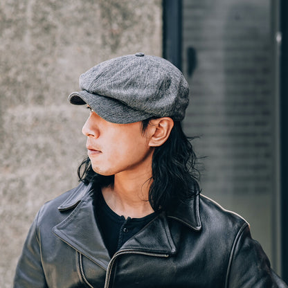 FRWHEELERS Pepper Salt Newsboy Cap