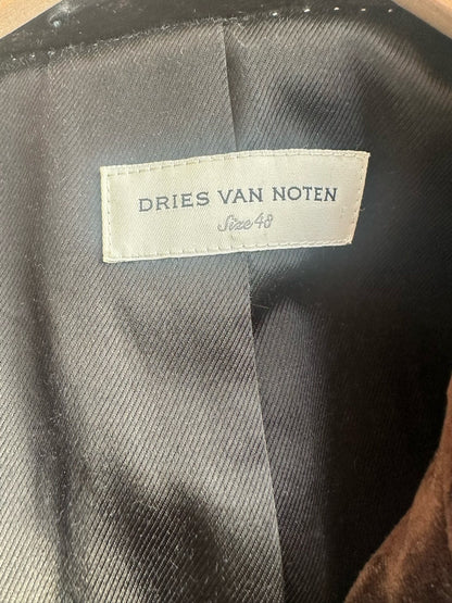 drapes van noten velvet long coat