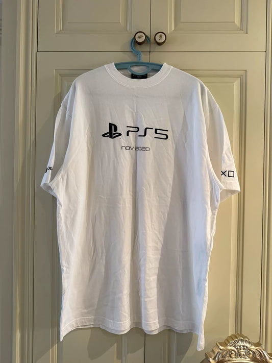 balenciaga x play station short sleeve shirt