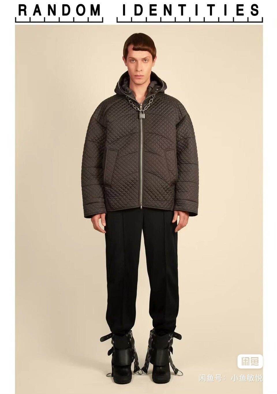 Random Identities Quilted Jacket