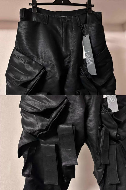 Julius_7 Utility Pants in Black