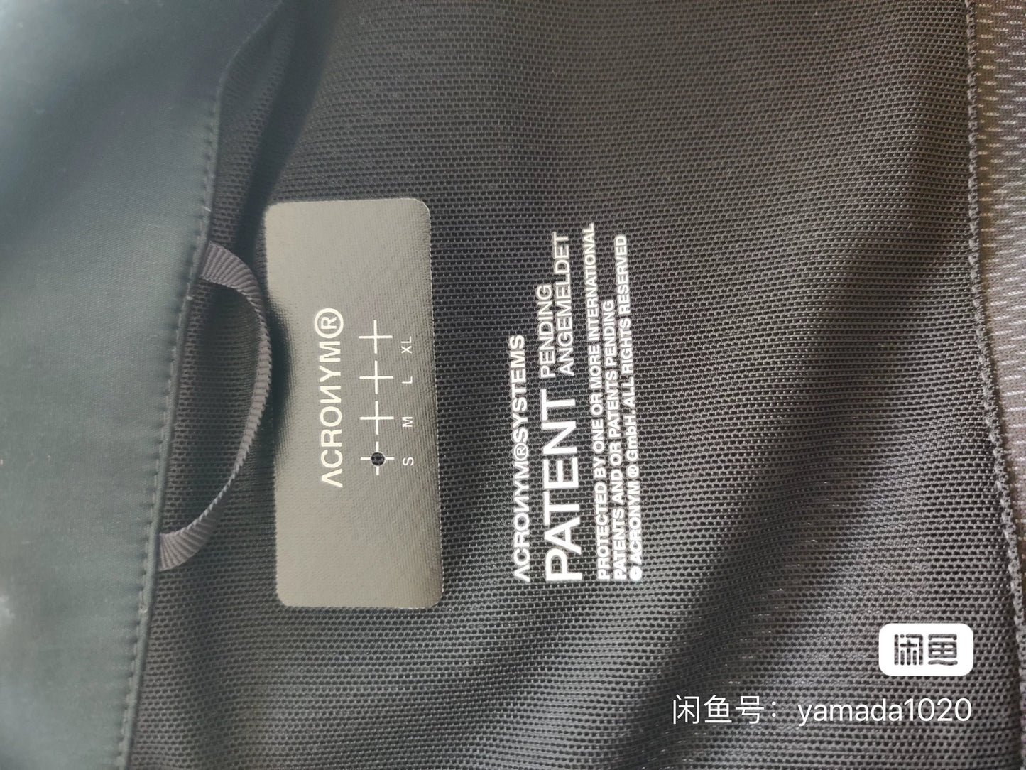 Acronym Stylish Black Jacket Size S