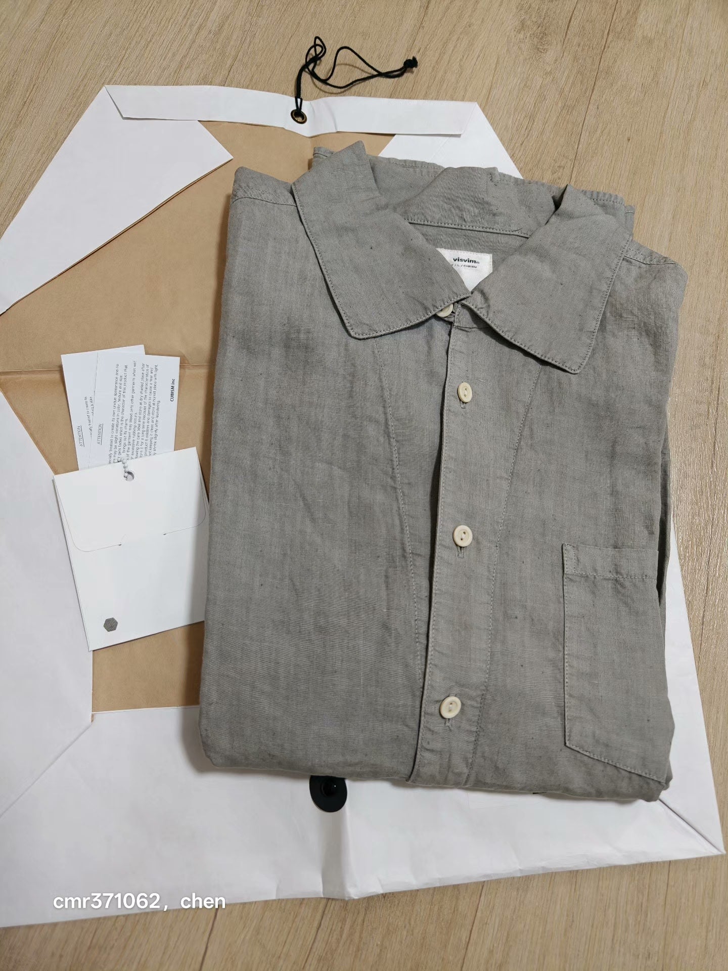 VISVIM 23SS PALMER SHIRT L/S DMGD LINEN