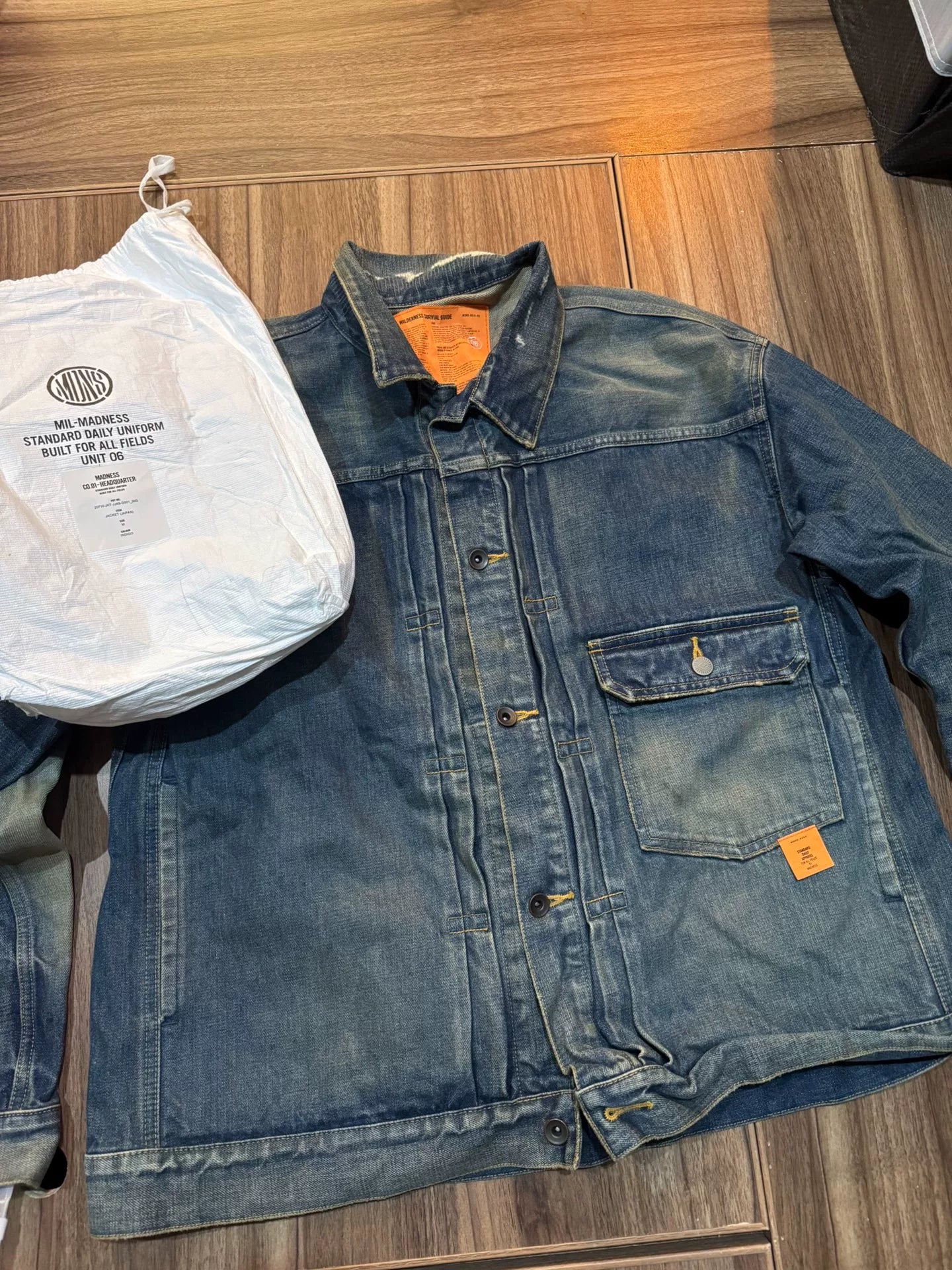 madness 20fw indigo denim jacket