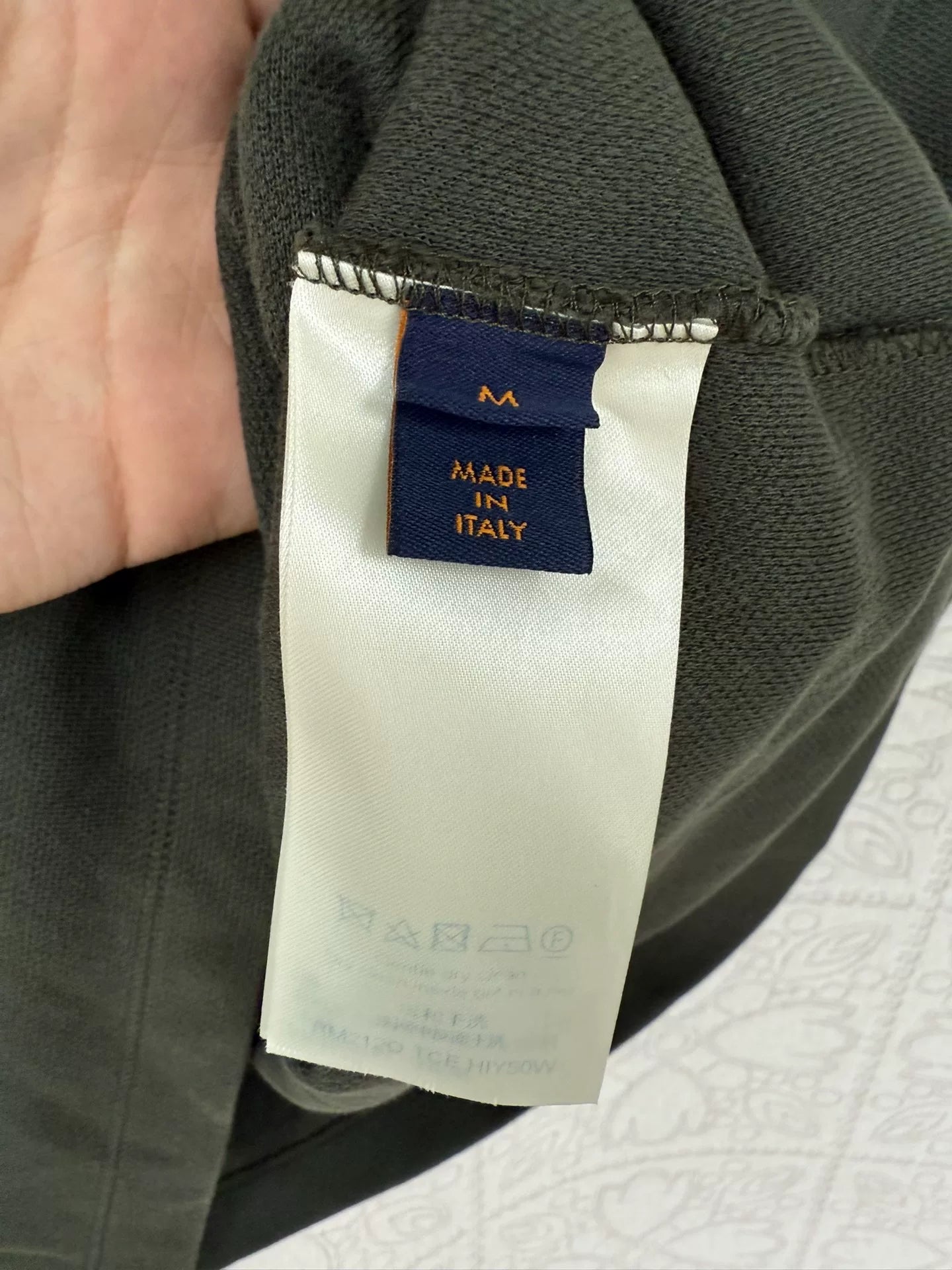 louis vuitton half zip polo shirt size M