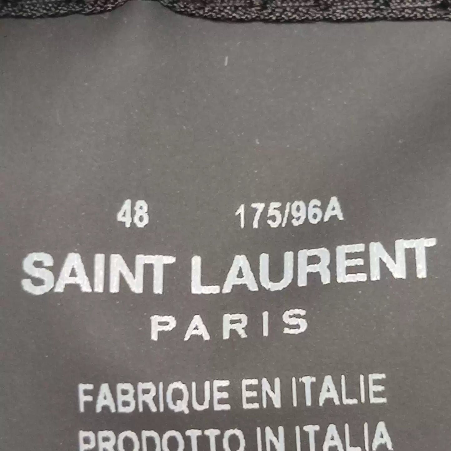 Saint Laurent Black Wool 3-Button Blazer