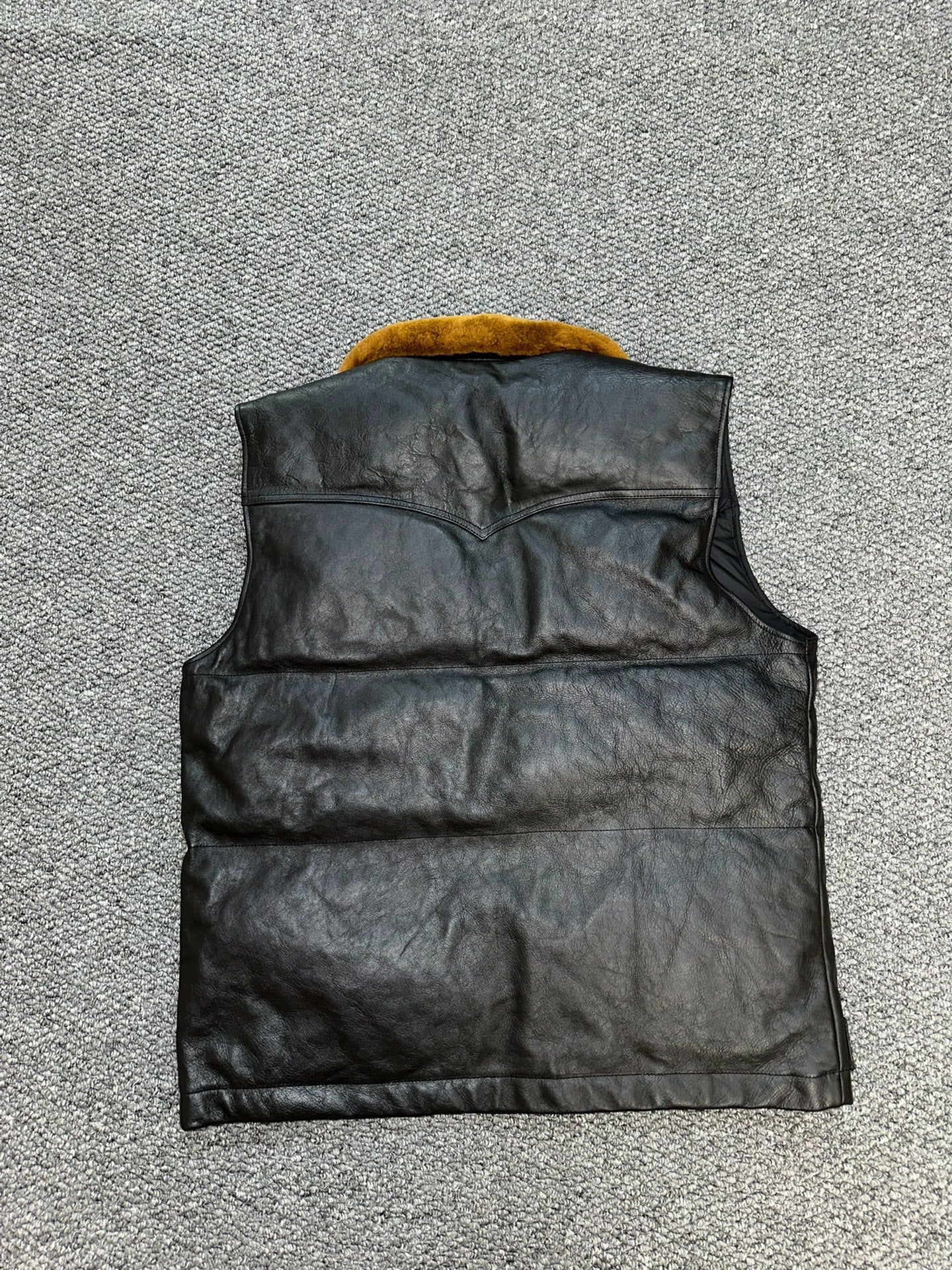 The Real McCoys Horsehide Down Vest
