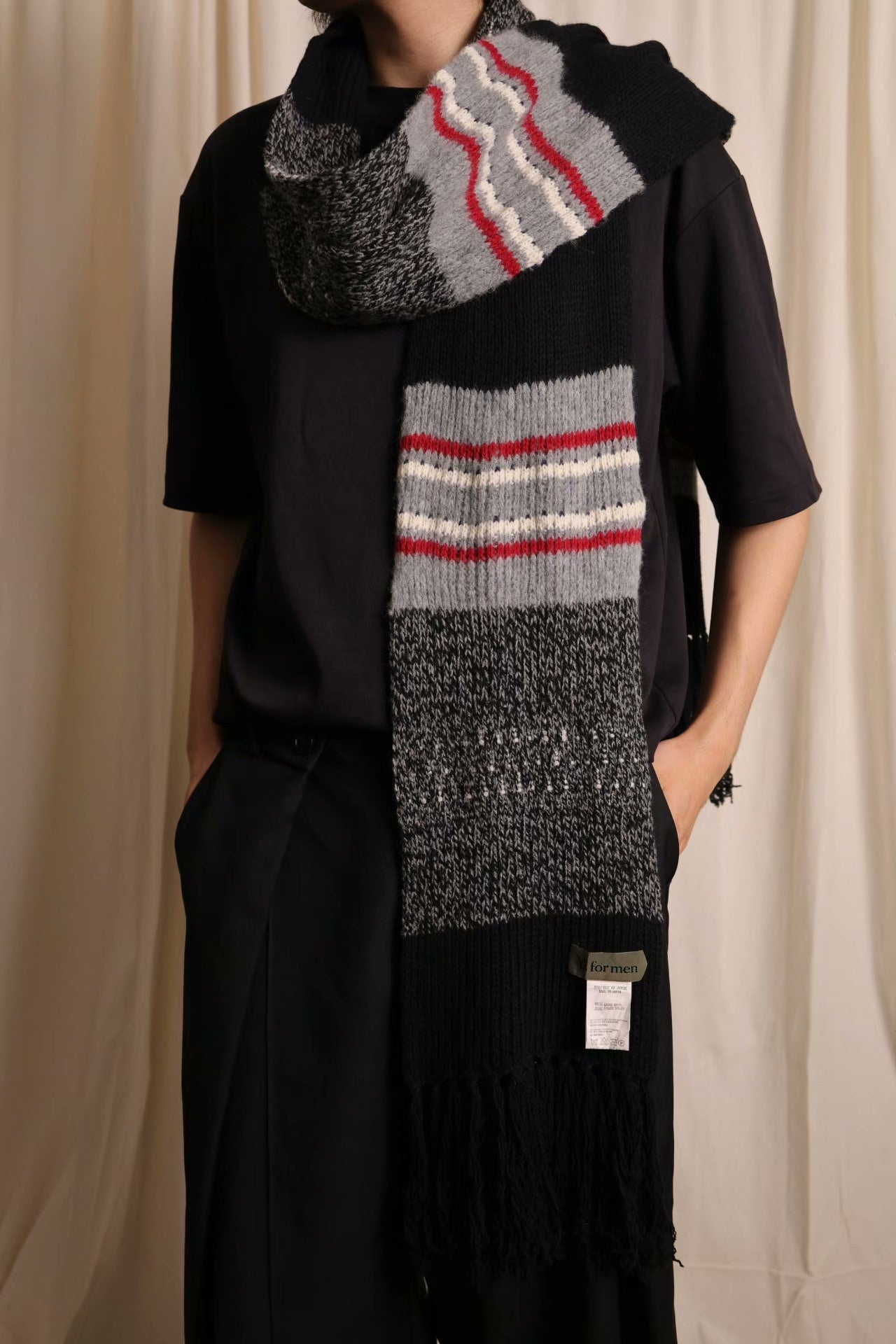 Y's for men Yohji Fringe Scarf