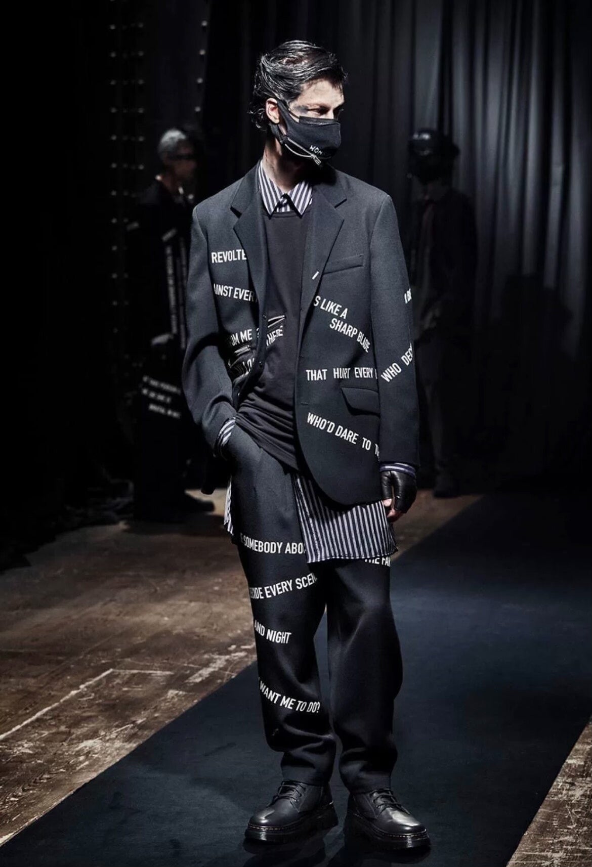 Yohji Yamamoto 21AW Slogan Zipper Blazer
